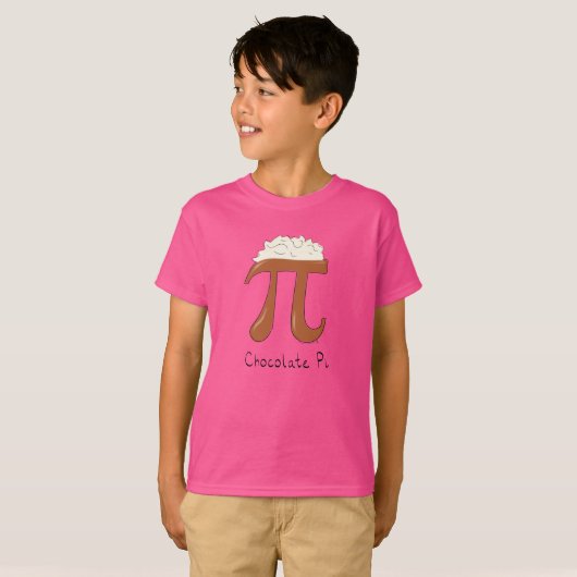 Schokolade Pi Niedlich Mathe Pi Day Kindermädchen  T-Shirt (Vorne ganz)