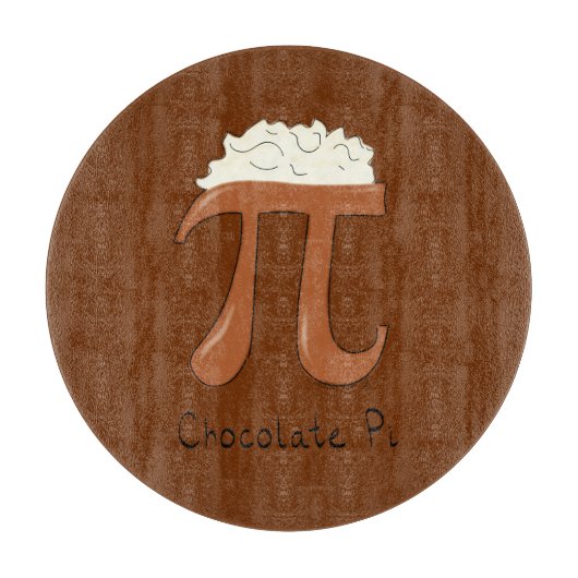 Schokolade Pi Niedlich Mathe Pi Day Pie Cutting Bo Schneidebrett (Vorderseite)