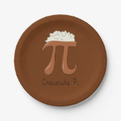Schokolade Pi Niedlich Mathematik Pi Day Party Tel Pappteller (Vorderseite)