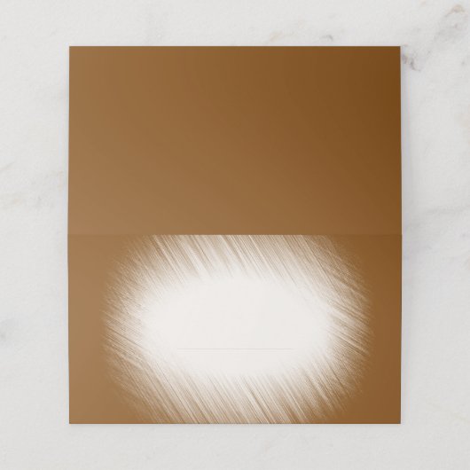 Schokolade Platzkarte (Außenseite Aufgefaltet)