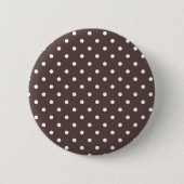 Schokolade-Polka-Dot Button (Vorderseite)