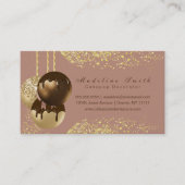 Schokolade Pop Glitzer Backkuchen Dekorator Visitenkarte (Vorderseite)