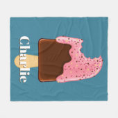 Schokolade Popsicle individuelle Name & Fleece (Vorderseite (Horizontal))