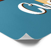 Schokolade Popsicle individuelle Name Poster (Ecke)