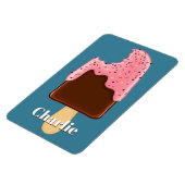 Schokolade Popsicle individuelle Name und Farbmagn Magnet (Linke Seite)