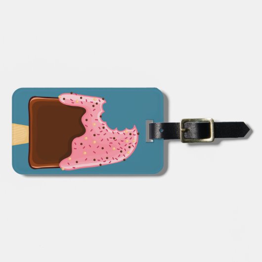 Schokolade Popsim, benutzerdefiniertes Textgepäck Gepäckanhänger (Vorderseite horizontal)