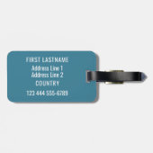 Schokolade Popsim, benutzerdefiniertes Textgepäck Gepäckanhänger (Rückseite horizontal)