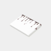 Schokolade Post-it Klebezettel (angewinkelt)