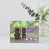 Schokolade Postkarte (Stehend Vorderseite)