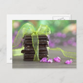 Schokolade Postkarte (Vorne/Hinten)