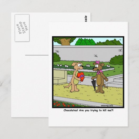 Schokolade? Postkarte (Vorne/Hinten)