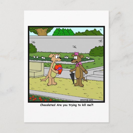 Schokolade? Postkarte (Vorderseite)