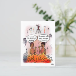 Schokolade Postkarte