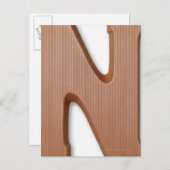 Schokolade Postkarte (Vorne/Hinten)