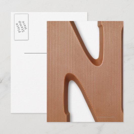 Schokolade Postkarte (Vorne/Hinten)