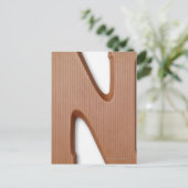 Schokolade Postkarte (Stehend Vorderseite)