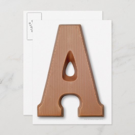 Schokolade Postkarte (Vorne/Hinten)