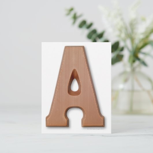 Schokolade Postkarte (Stehend Vorderseite)