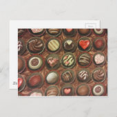 Schokolade Postkarte (Vorne/Hinten)