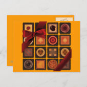 Schokolade Postkarte (Vorne/Hinten)