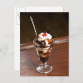 Schokolade Postkarte (Vorne/Hinten)