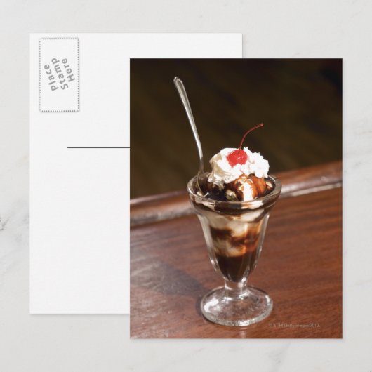 Schokolade Postkarte (Vorne/Hinten)