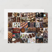 Schokolade Postkarte (Vorne/Hinten)