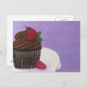 Schokolade Postkarte (Vorne/Hinten)