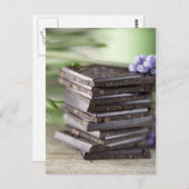 Schokolade Postkarte (Vorne/Hinten)