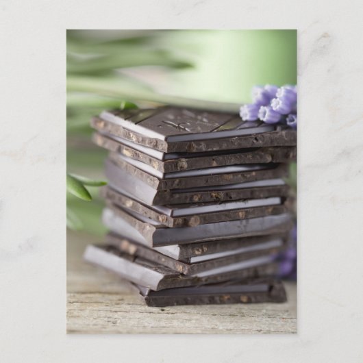 Schokolade Postkarte (Vorderseite)