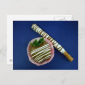 Schokolade Postkarte (Vorne/Hinten)