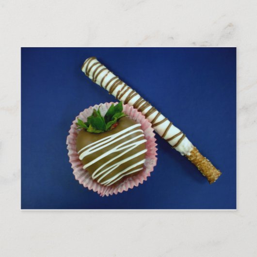 Schokolade Postkarte (Vorderseite)