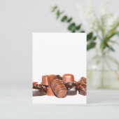 Schokolade Postkarte (Stehend Vorderseite)