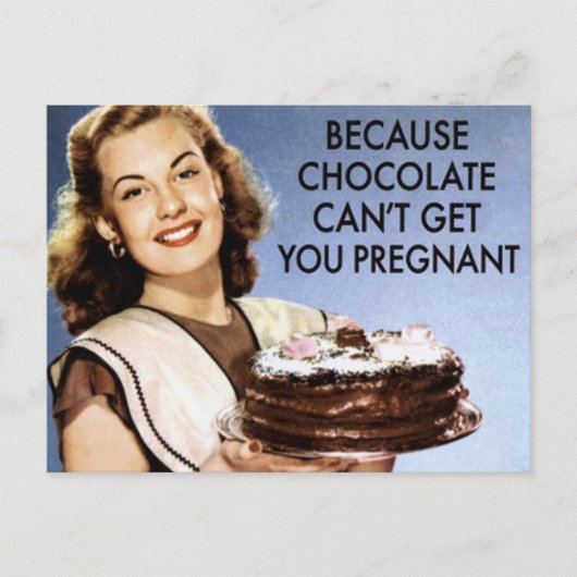 Schokolade Postkarte (Vorderseite)