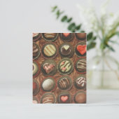 Schokolade Postkarte (Stehend Vorderseite)