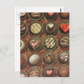 Schokolade Postkarte (Vorne/Hinten)
