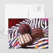 Schokolade Postkarte (Vorne/Hinten)