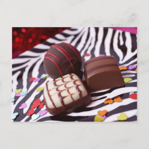 Schokolade Postkarte