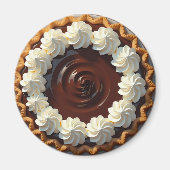 Schokolade Pudding Pie mit entlegener Creme Magnet (Vorne)