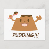 Schokolade PUDDING!! Postkarte (Vorderseite)