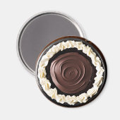 Schokolade Pudding Pudding Creme Pie Magnet (Vorderseite/Rückseite)