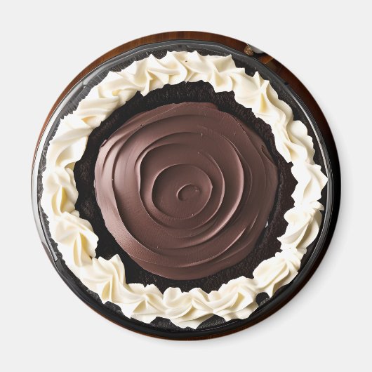 Schokolade Pudding Pudding Creme Pie Magnet (Vorne)