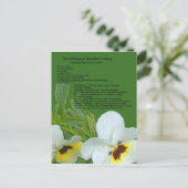 Schokolade Pudding Rezept Postkarte (Stehend Vorderseite)