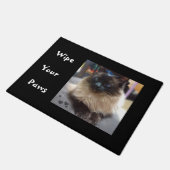 Schokolade Ragdoll Katzen-Abwischen Ihre Fußmatte (Schrägansicht)