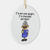 Schokolade reicherte Spaß an Keramikornament (Rechts)