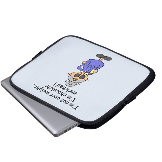 Schokolade reicherte Spaß an Laptopschutzhülle (Vorne Knopf)