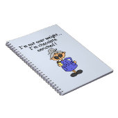 Schokolade reicherte Spaß an Notizblock (Rechte Seite)