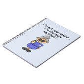 Schokolade reicherte Spaß an Notizblock (Linke Seite)