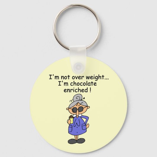 Schokolade reicherte Spaß an Schlüsselanhänger (Vorderseite)