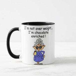 Schokolade reicherte Spaß an Tasse